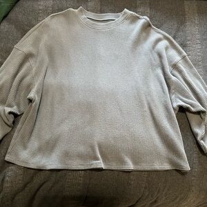 Abercrombie & Fitch Gray Long Sleeve Top